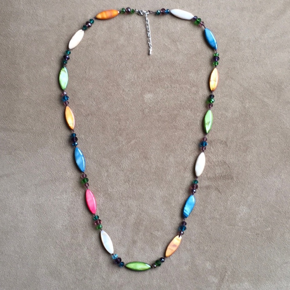 Colourful Glass Beaded Necklace